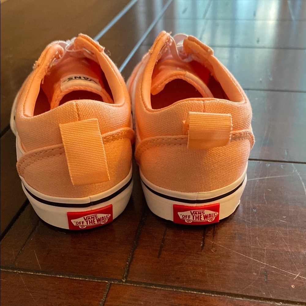 Vans Orange and White Skate Sneakers - Picture 3 of 5